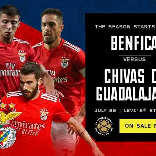 ICC 2019 Matchup Benfica v Chivas de Guadalajara On Sale now HP Hero 983x500