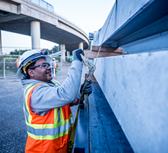 Caltrain project construction