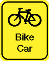 Bike-car icon
