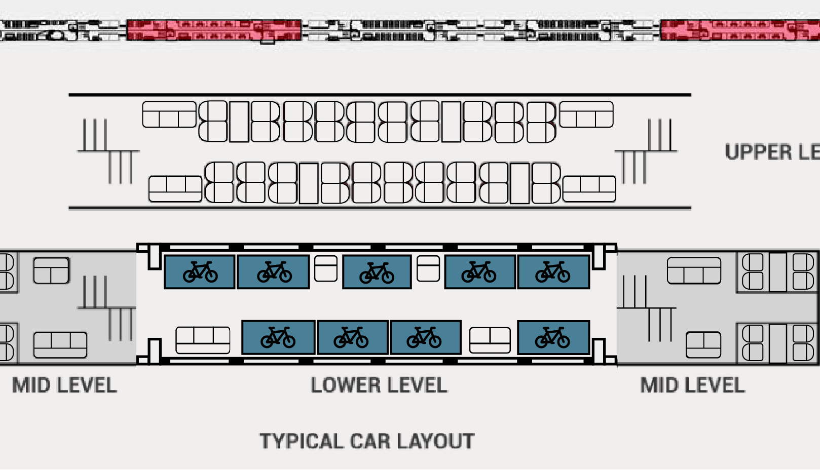 Calmod Electric Train Seat Bike Layout