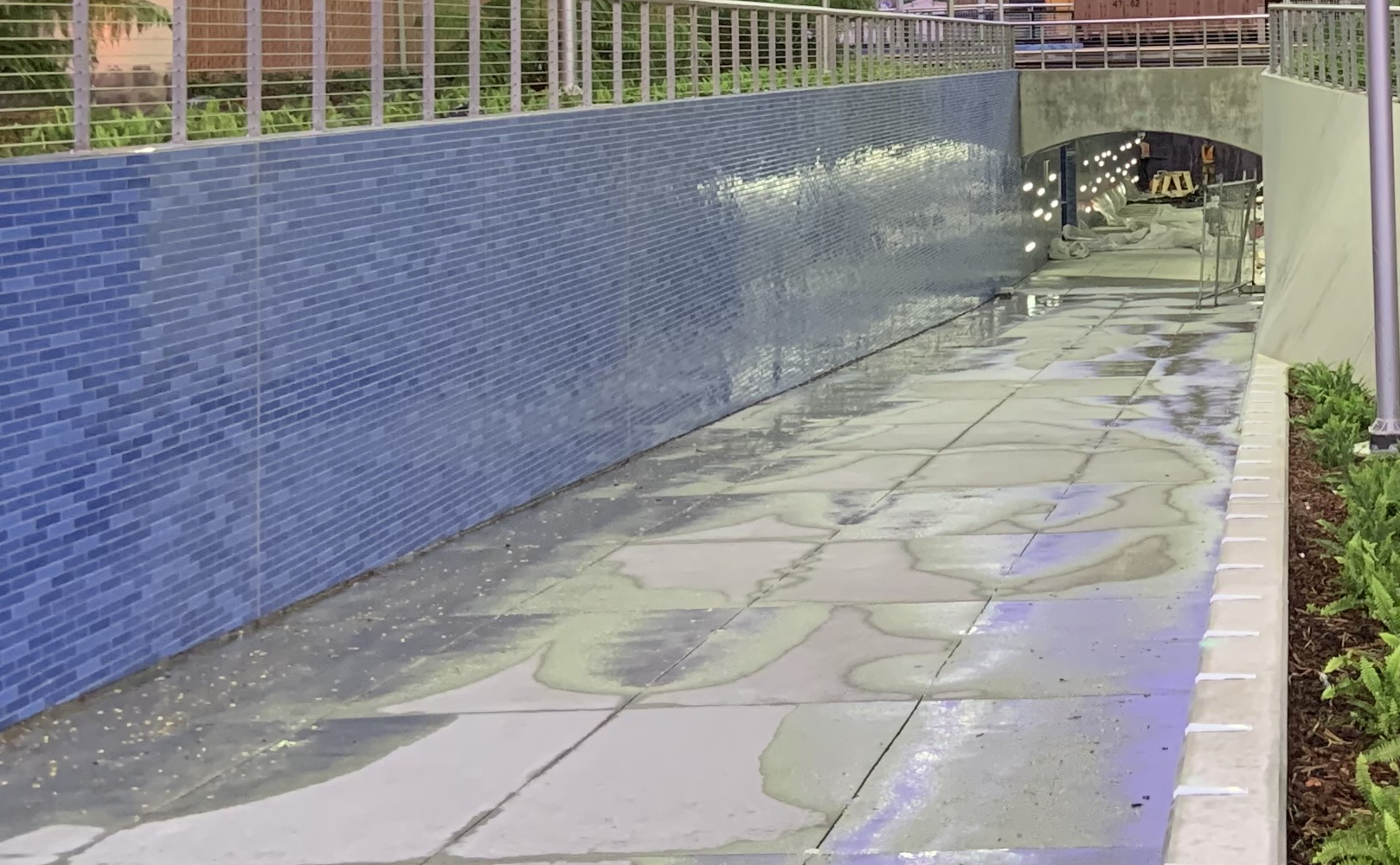 West plaza entrance to the new SSF Station