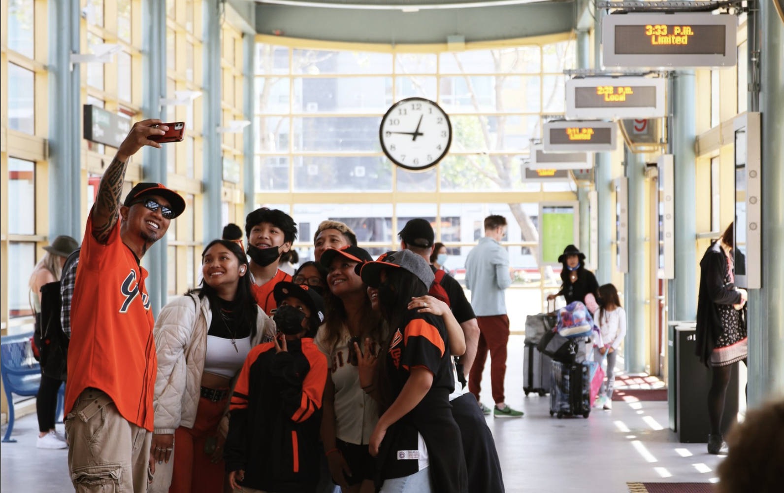 Giants Fans at SF Station