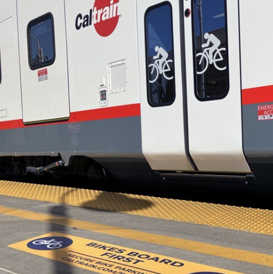 Bikes on Train Tile