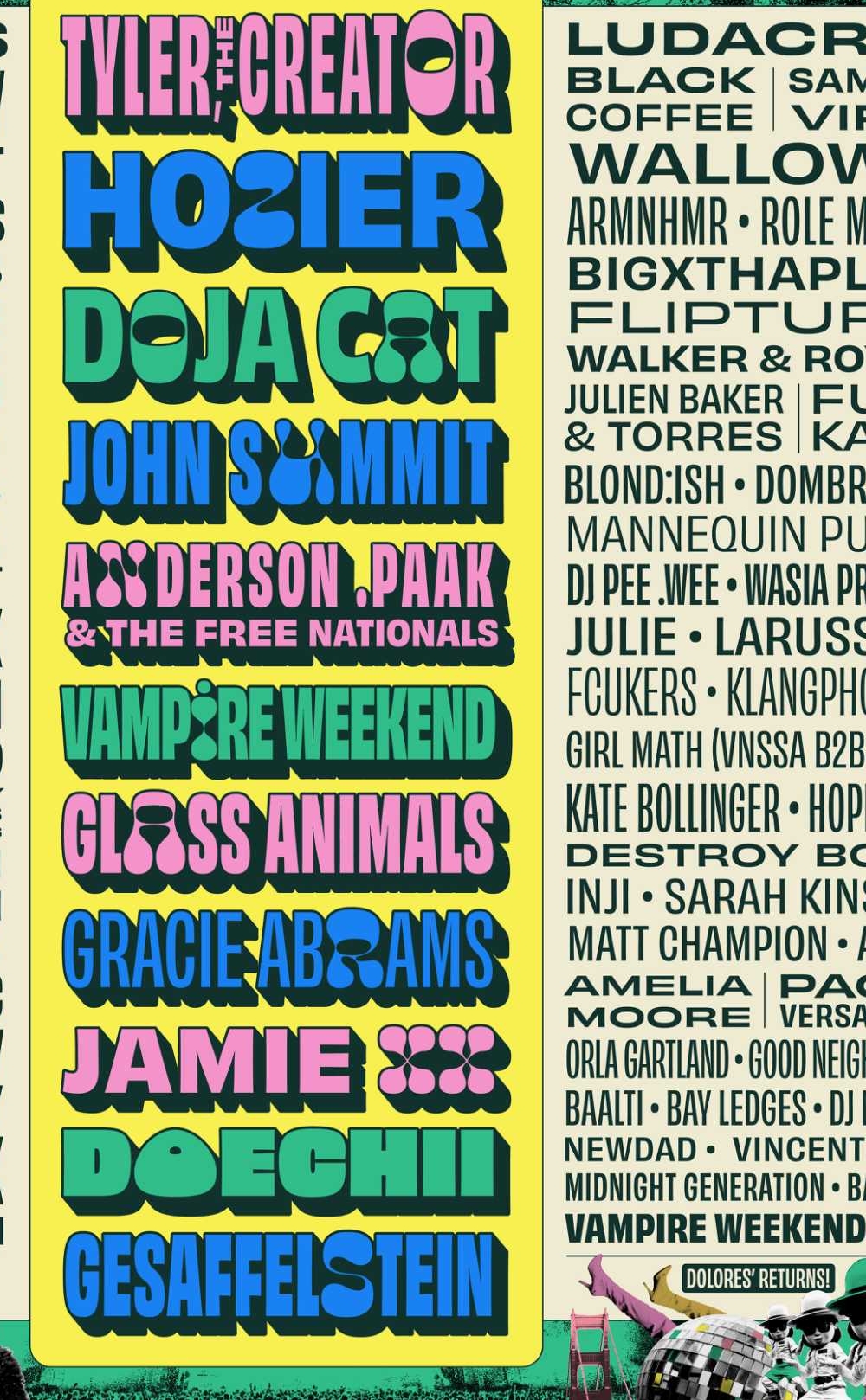 Outside Lands 2025 Lineup