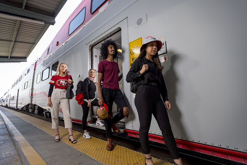 Caltrain riders