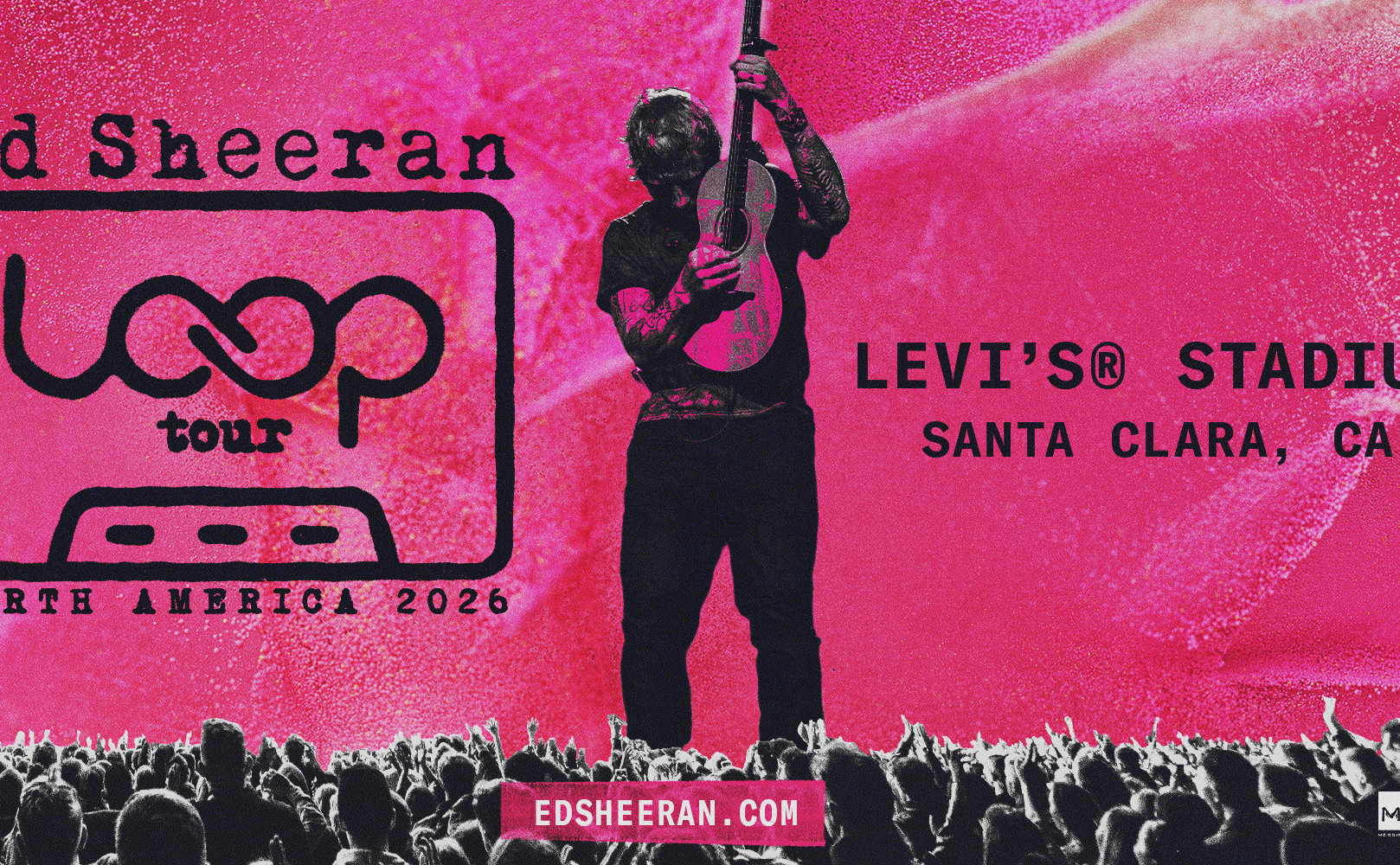 Poster for Ed Sheeran Loop Tour at Levi's Stadium