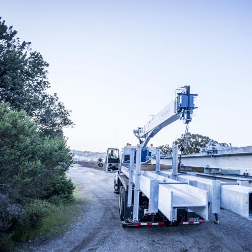 Caltrain Pole Installation