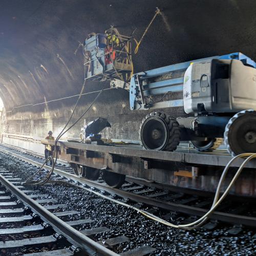 Caltrain Electrification Tunnel work