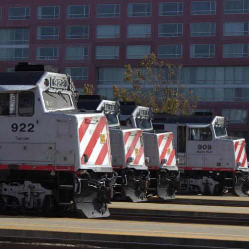 locomotives at san francisco station