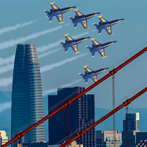 Blue Angels Over SF for Fleet Week