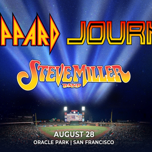 Def Leppard Journey Steve Miller Band Concert Poster for August 28 Concert at Oracle Park
