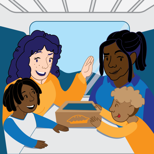 Caltrain Thanksgiving Tile