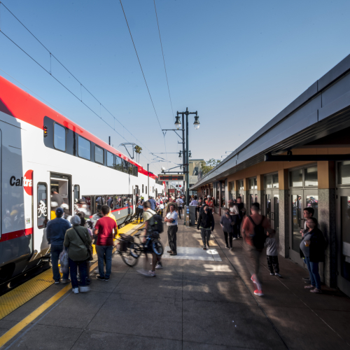 Busy San Mateo Station