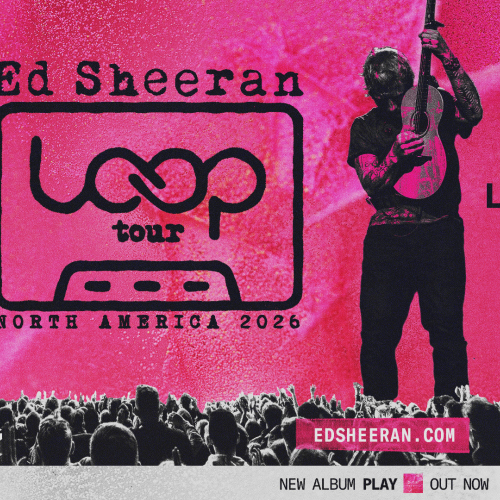 Poster for Ed Sheeran Loop Tour at Levi's Stadium