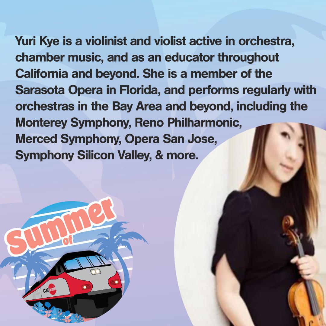 Music at the Station, Violinist Yuri Kye Caltrain