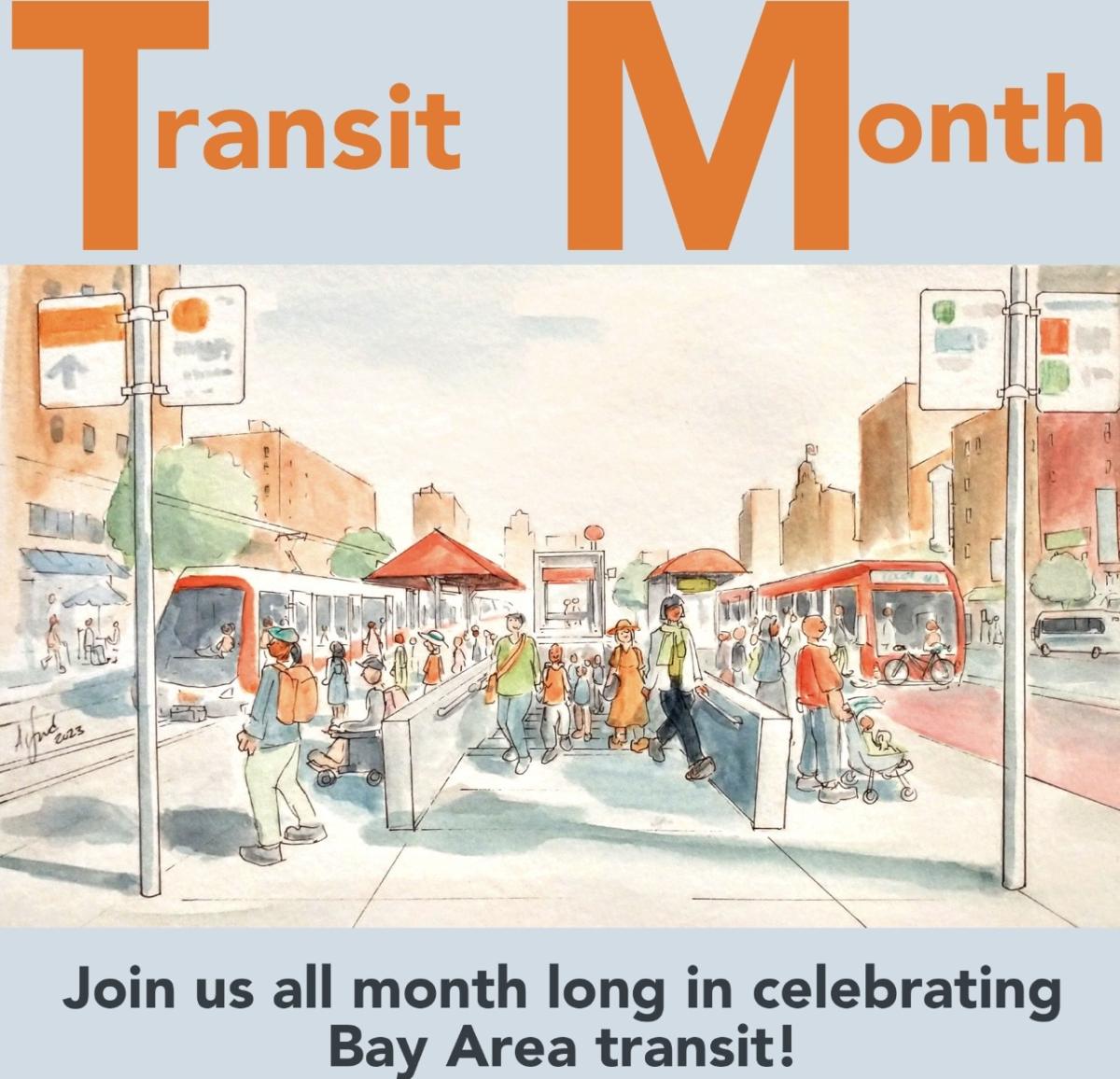 General transit month graphic for partners
