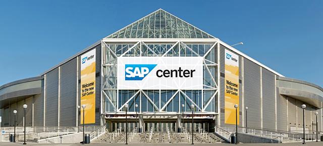 General overall view of the SAP Center, Thursday, Aug. 6, 2020, in San  Jose, Calif. The