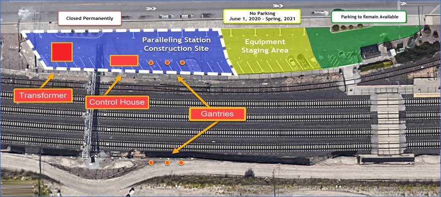 San Francsico/Brisbane paralleling station 2 construction aerial shot